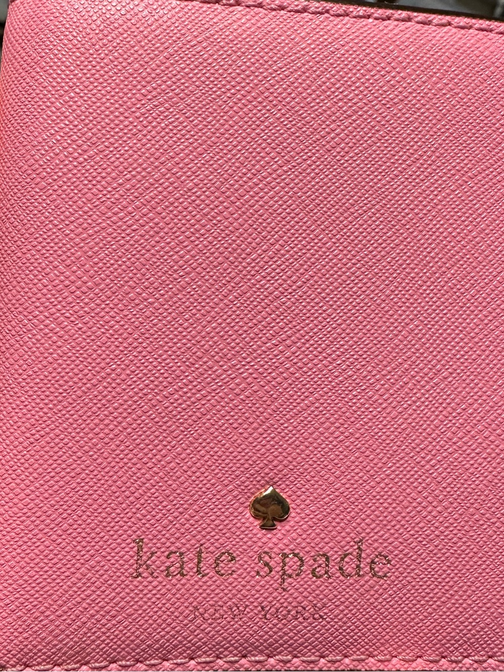 Kate Spade Juliette Small Bifold Wallet in pink Saffiano leather - Picture 2 of 8